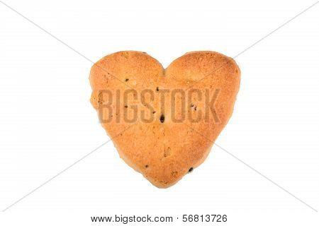 Heart shaped biscuit