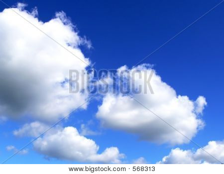 Skyer på himlen