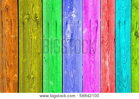 Multi-Color wood structure (rainbow-like background)