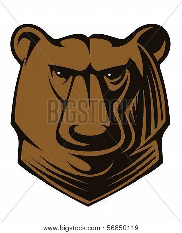 Big Brown Bear Head