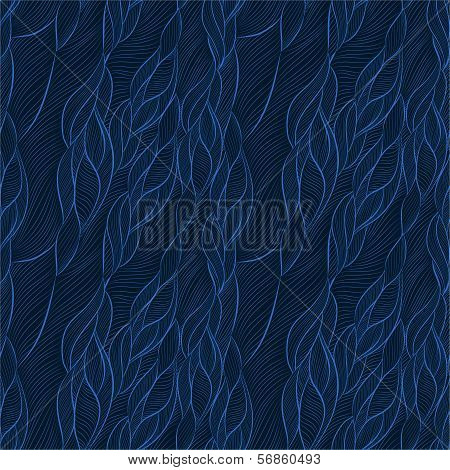 hand-drawn pattern with waves
