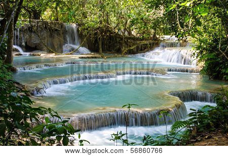 Tad Kwang Sri Waterfall , Luang Prabang Province, Loa.