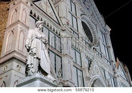 Dante Statue In Florence