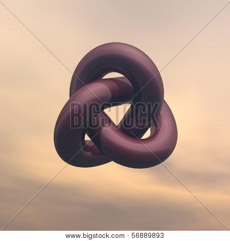Infinity shape - 3D render