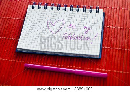 Valentines notepad