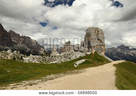 Cinque Torri, rock formation in the Dolomites