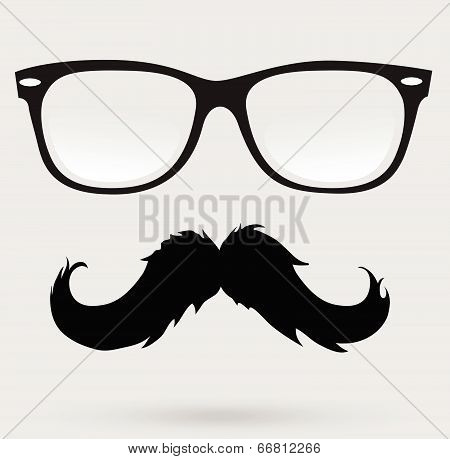 mustache, beard and hairstyle hipster
