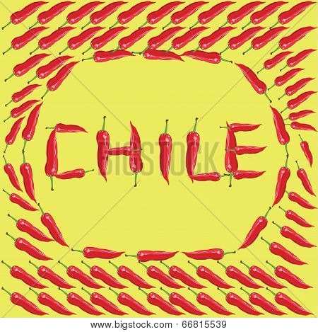Red chili peppers - Illustration