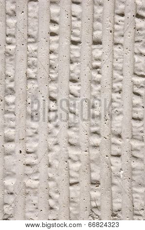 Ecru Porosity Cement Slab With Vertical Lines