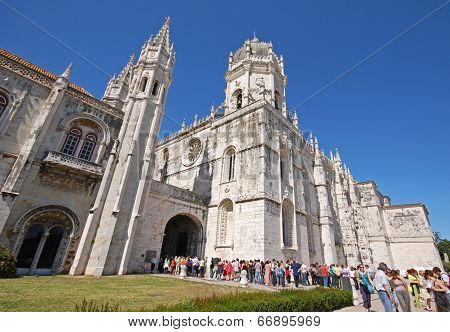 Jeronimos Monastery In Lisbon, Portugal