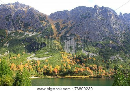 Popradske pleso - tarn in High Tatras,Slovakia