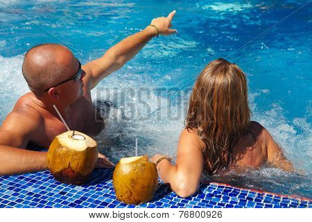 Couple In Jacuzzi