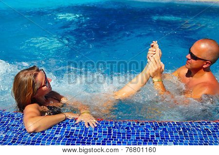 Foot Massage In Jacuzzi