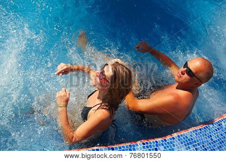 Couple In Jacuzzi
