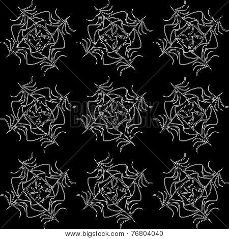 Abstract Black And White Seamless Pattern
