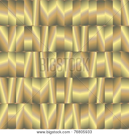 Abstract Seamless Pattern With Gold Plates