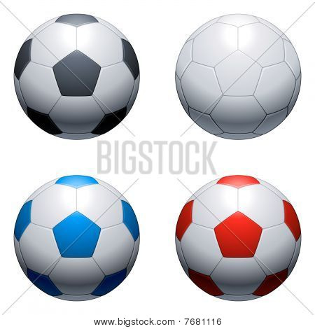 Футбольные мячи.