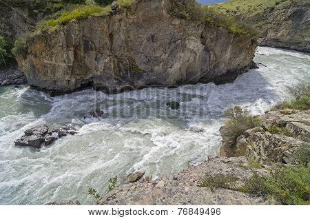 Rapids On Mountain River