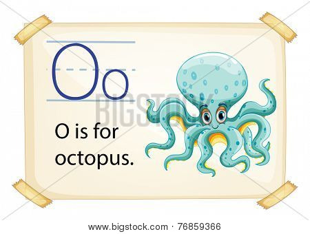 Poster of an alphabet O