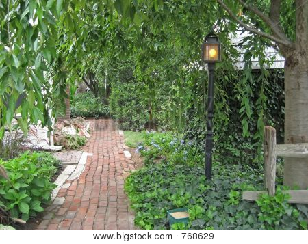 Brick Garden Path