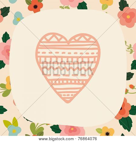 Love card template.