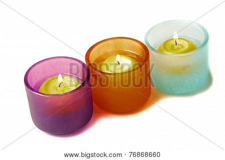 Glass Candlesticks