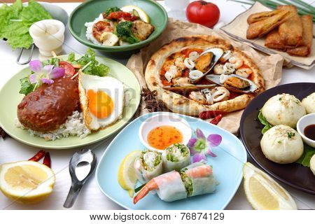 Various dishes in the world