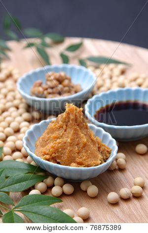 Japaneese traditional soybean processed foods