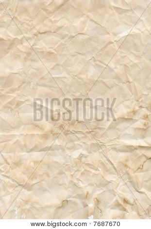 Vanha Beige Creasy paperin tekstuuri