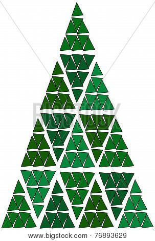 Triangular christmas tree