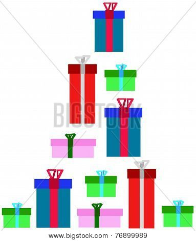 Christmas gifts tree