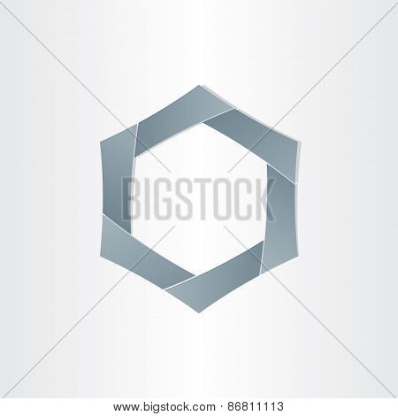 Abstract Hexagon Shape Background Symbol