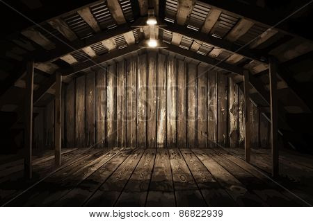wooden room