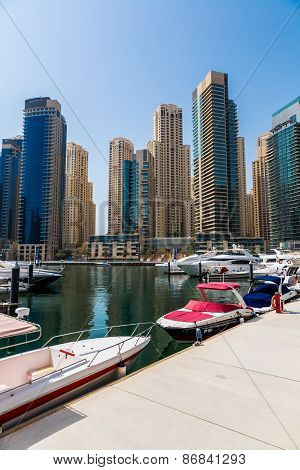 Dubai Marina Cityscape, Uae