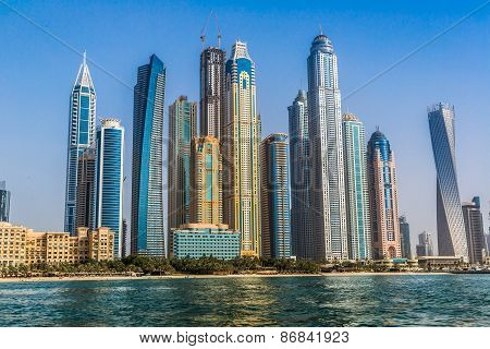 Dubai Marina Cityscape, Uae