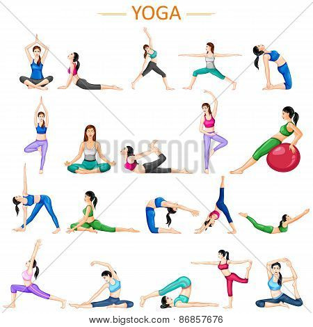 Lady practising yoga for wellness