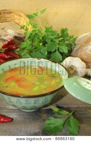 Asian Chicken Consomme