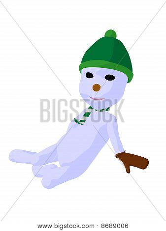 Snowboy Kunst Abbildung