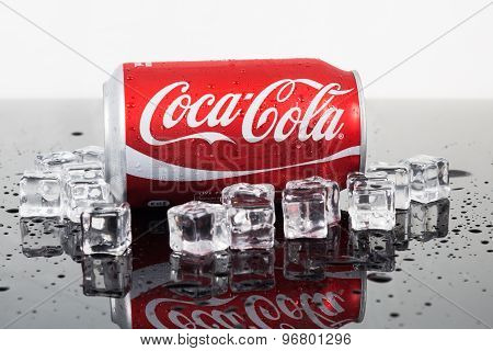 KUALA LUMPUR, MALAYSIA - AUGUST 30, 2015: Coca-cola maintain market leadership in the cola segment