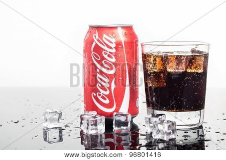 KUALA LUMPUR, MALAYSIA - AUGUST 30, 2015: Coca-cola maintain market leadership in the cola segment