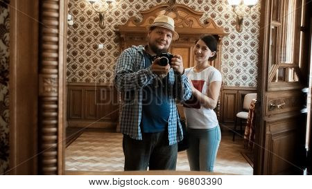 We love traveling Vacation Selfie
