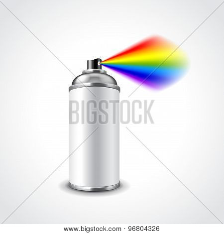 Aerosol Spray Can Vector Illustration