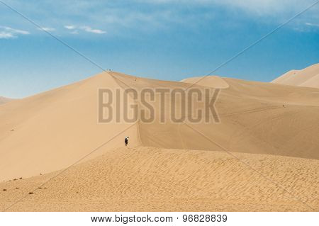 Sand dunes at Dunhuang, China