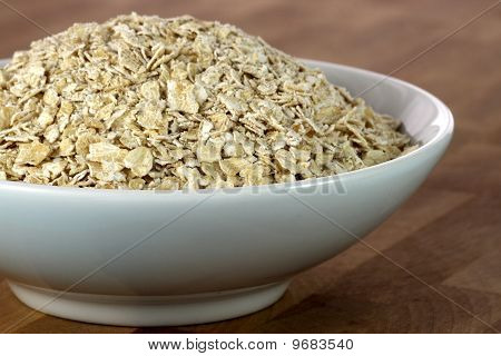 Flakes ข้าวโอ๊ตในชาม