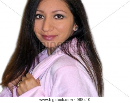 Rosa Fuzzy Robe