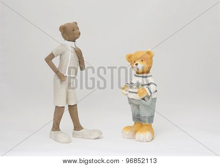 Wooden Teddy Bear
