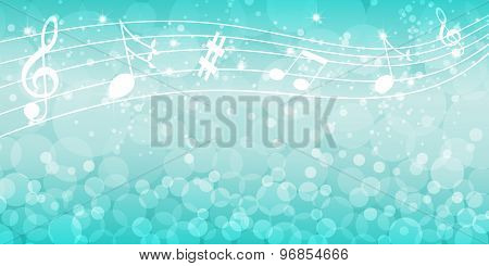Music notes background