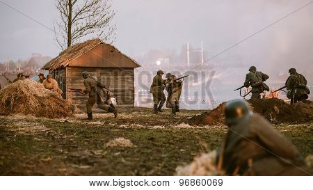 Reconstruction of Battle during events dedicated to 70th anniver