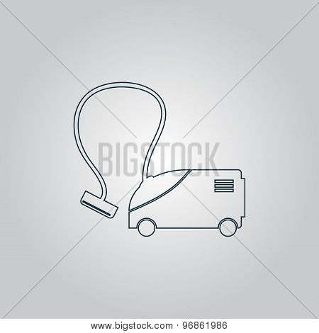 Vacuum cleaner vector icon