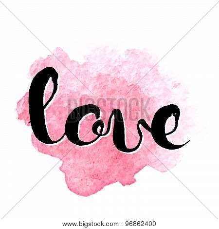 Love Hand Lettering Elegant Card